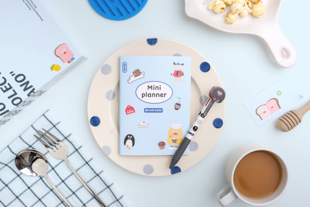 สมุดแพลนเนอร์ Ropamoda romane mini planner สีฟ้า